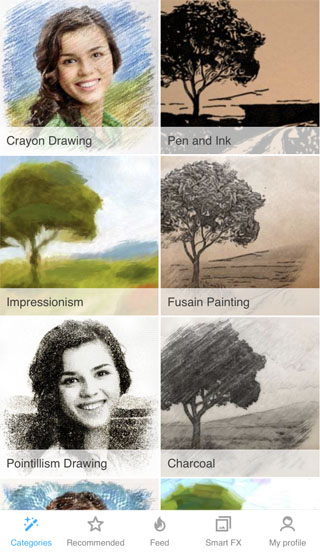 Apps that turn photos into drawings 54