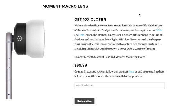 Moment Macro Lens iPhone 9
